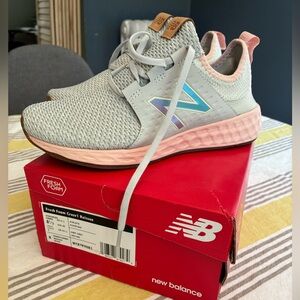New Balance Fresh Foam Sneakers - Light Gray and Soft Pink